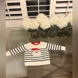 Kids Santa Striped Sweater - Red and White 12-18 months